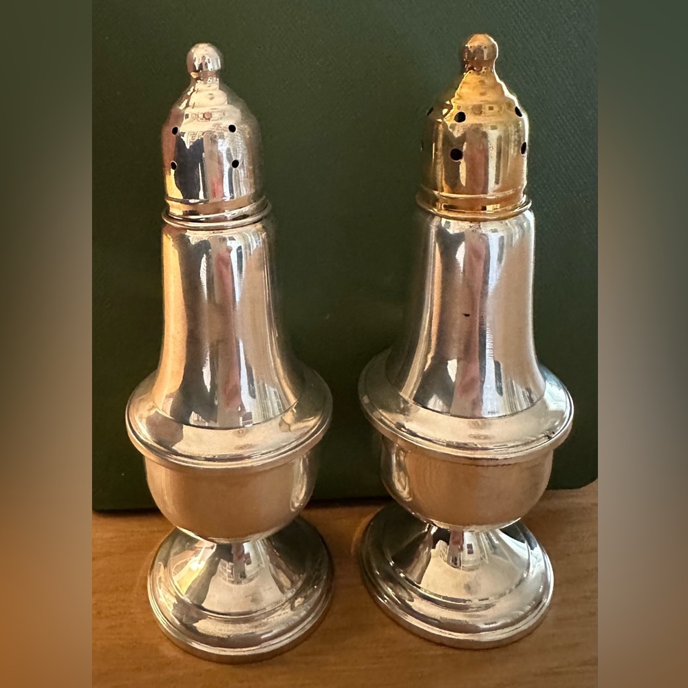 Reed and Barton Sterling Silver Salt and Pepper Shakers